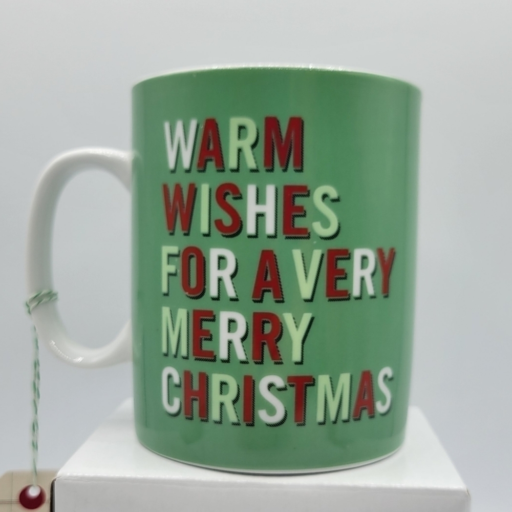 Fringe Warm Wishes for a Very Merry Christmas Ceramic Mug